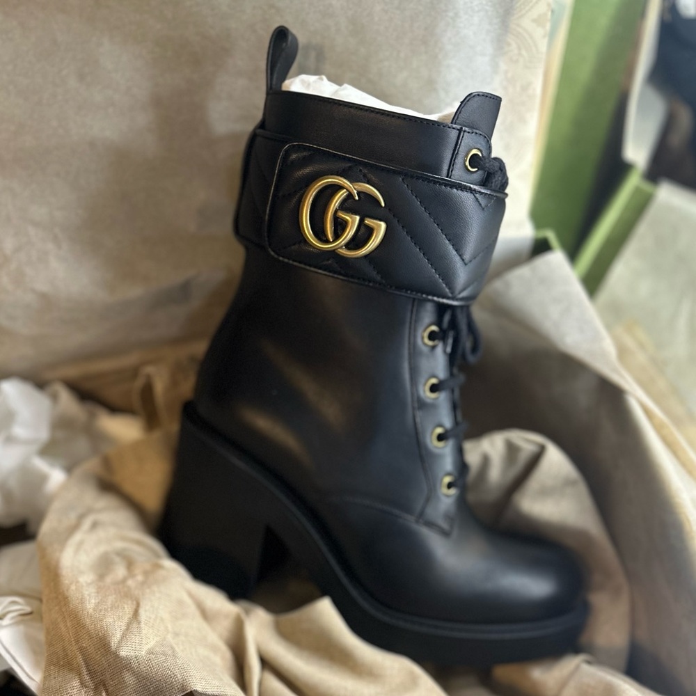 GUCCI Marmont leather boots - Picture 8 of 10